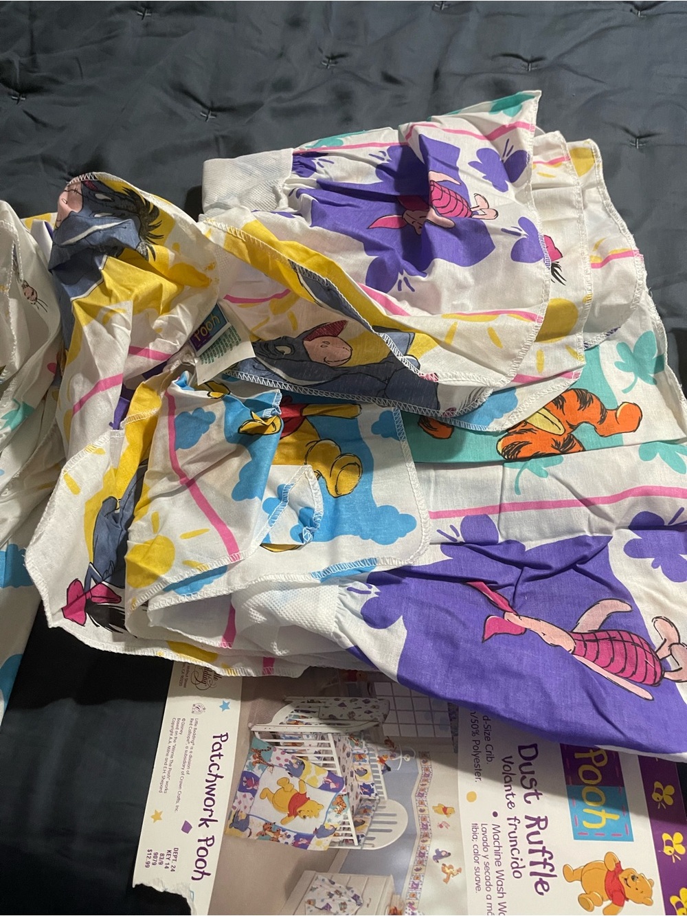 Colorful Pooh Patchwork Nursery  Set - Picture 4 of 5